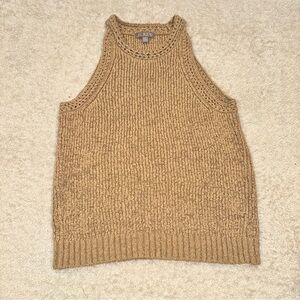 J. Crew Camel Knit Sleeveless Top